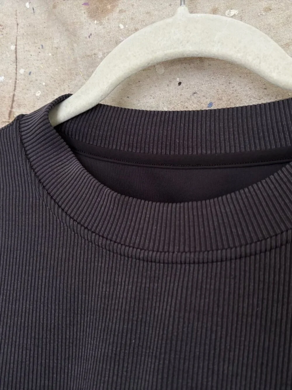 Lululemon Ribbed Softstreme Perfectly Oversized Cropped Crew